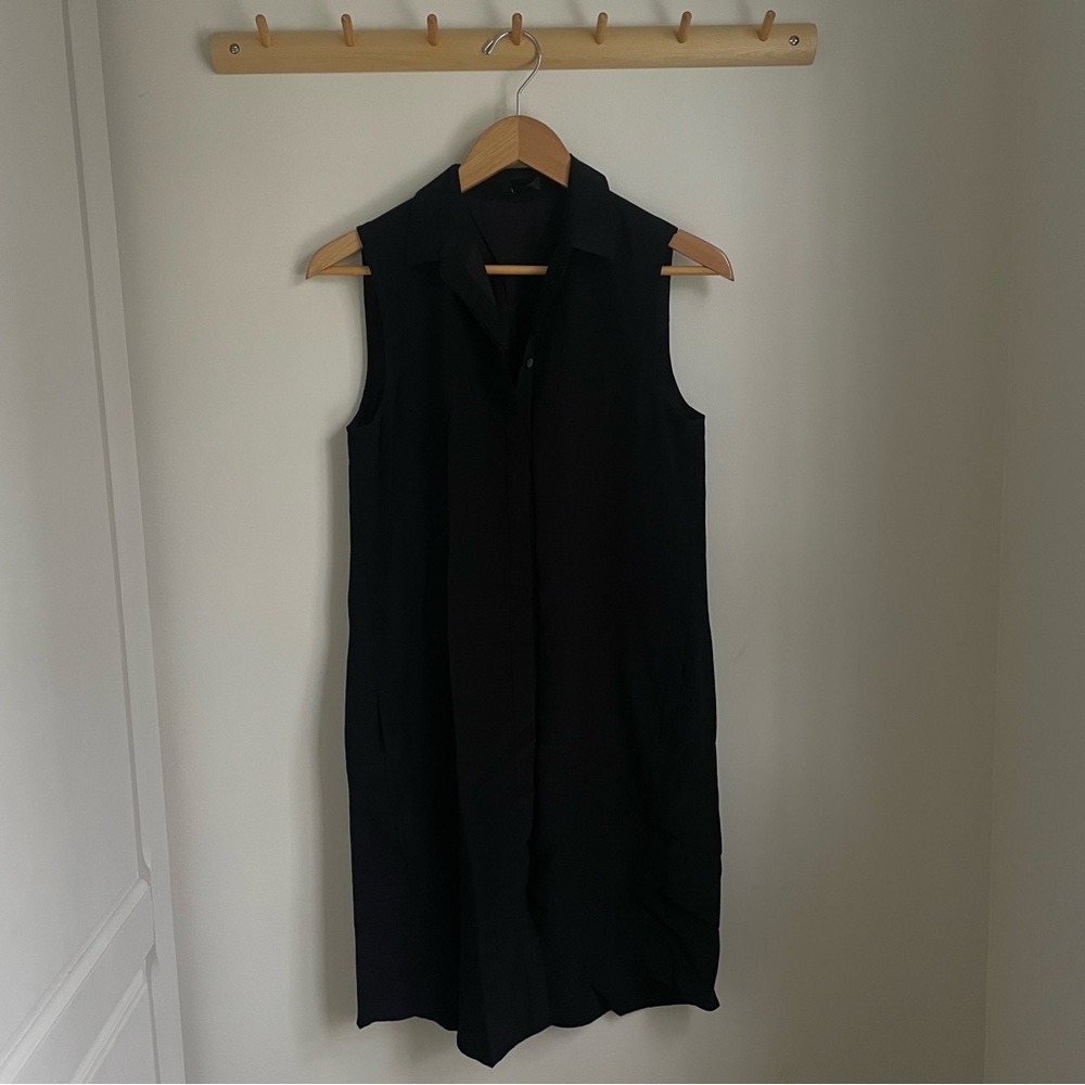 J. Crew Classic Black Sleeveless Dress